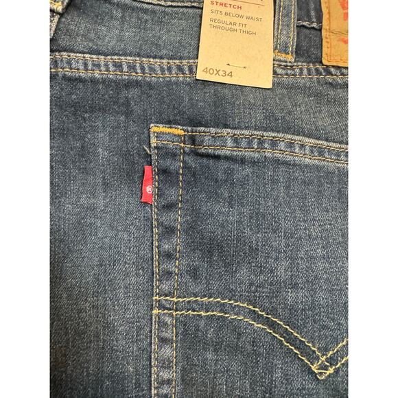 NWT, Men's Levi's 514 Blue Jeans/Pants size 40X34 STRETCH; Blank Red Tab - Picture 4 of 11